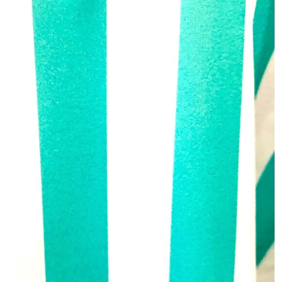 Kona Sol One Piece Green Stripe Print V-Neck Adjustable Bathing Suit S - Picture 5 of 10